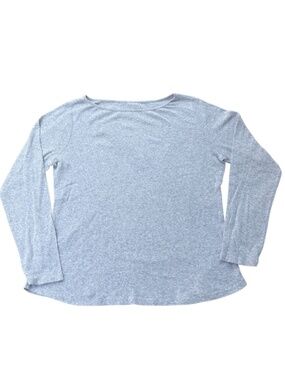 Tommy Bahama Women's Light Gray Long Sleeve Basic Top - Size XL - Loungewear